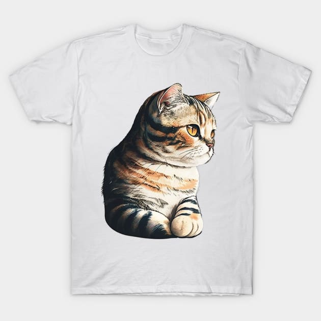 Beautiful American Short Hair Cat T-Shirt by cptpuggles